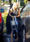 Malin Akerman takes her son to his karate class in Los Angeles