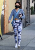 Chantel Jeffries flashes her toned abs as she leaves the Dogpound Gym in West Hollywood, California