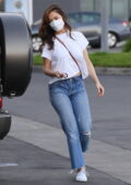 Minka Kelly buys birthday balloons for boyfriend Trevor Noah before grabbing In-N-Out Burgers in Los Angeles