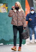 Nicky Hilton steps out sporting a colorful jacket in Manhattan, New York City