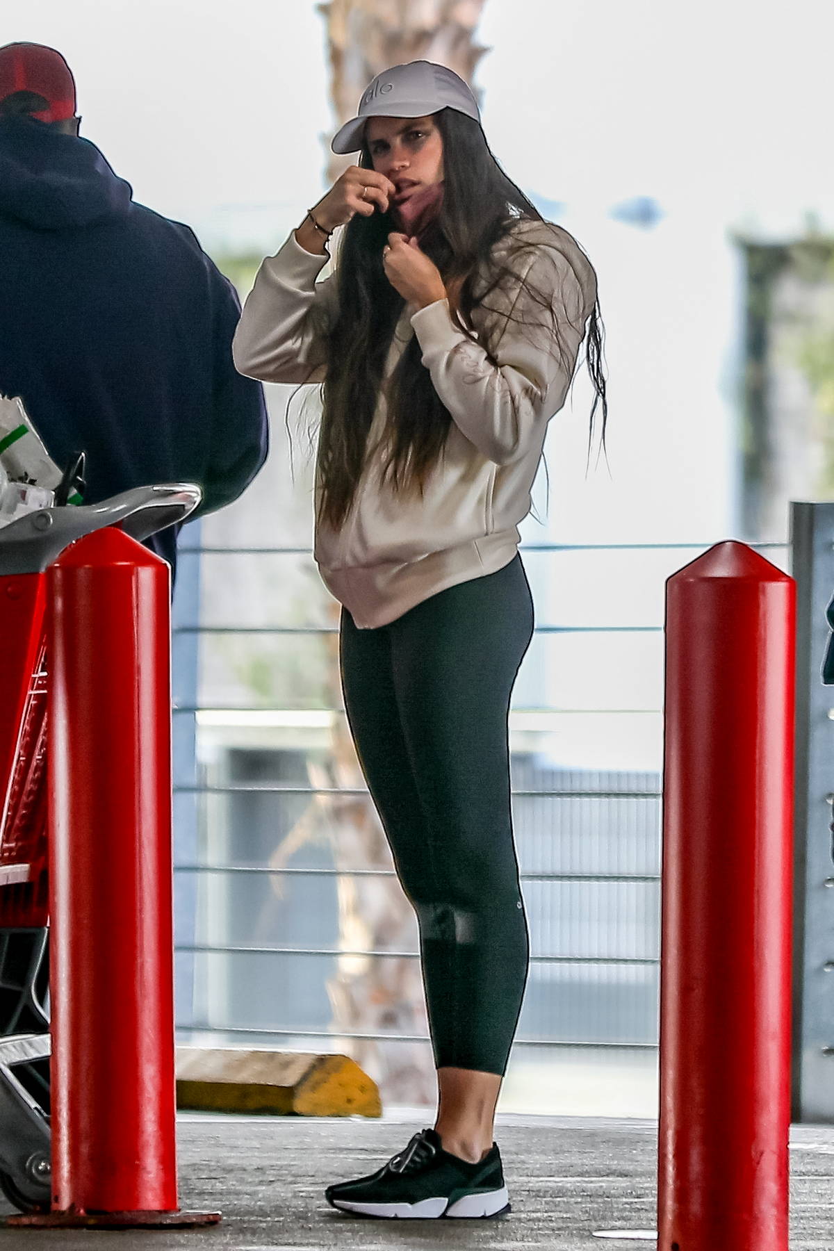 Sara Sampaio sports a hoodie and leggings for a grocery run at Target in  West Hollywood
