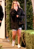 Addison Rae shows off her new hairdo as she leaves a hair salon in Los Angeles