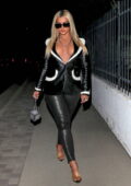 Bebe Rexha shows off her curves as she arrives at her album 'Better Mistakes' release party in Beverly Hills, California