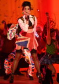 Dua Lipa performs live at The BRIT Awards 2021 at The O2 Arena in London, UK