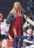 Jennifer Lopez spotted back to work filming for Coach after vacationing with Ben Affleck in Miami, Florida