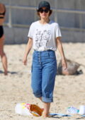 Rose Byrne and Bobby Cannavale enjoy some downtime with their kids at the Bondi Beach in Sydney, Australia