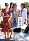 Sara Sampaio, Jasmine Tookes, Kelsey Merritt, and Shanina Shaik enjoy a girls lunch at Nobu in Malibu, California