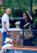 Angelina Jolie looks chic as ever while she arrives in Venice, Italy