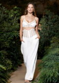 Alessandra Ambrosio walks the runway for PatBO fashion show during New York Fashion Week in New York City