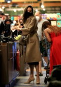 Angelina Jolie goes grocery shopping with her daughter Zahara at Erewhon in West Hollywood, California