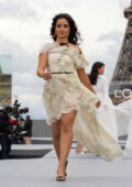 Camila Cabello attends the Le Defile L'Oreal Paris 2021 Show during Paris Fashion Week in Paris, France