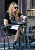 Jennifer Lawrence and Cooke Maroney spotted while enjoying an alfresco lunch date in New York City