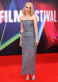 Kristen Stewart attends the UK Premiere of 'Spencer' during the 65th BFI London Film Festival in London, UK