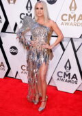 Carrie Underwood attends the 55th Annual CMA Awards at the Bridgestone Arena in Nashville, Tennessee