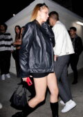 Josie Canseco gets leggy while enjoying a night out in West Hollywood, California