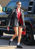 Hailey Bieber and Justin Bieber enjoy their Valentine's Day lunch at Nobu in Malibu, California
