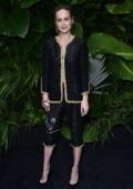 Brie Larson attends the Chanel and Charles Finch Pre-Oscars Dinner at the Polo Lounge in Beverly Hills, California