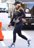 Rita Ora displays her athletic physique in full-sleeve workout top and  leggings while heading to