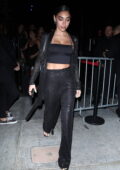 Chantel Jeffries looks fab in all-black as she leaves Gigi Gorgeous' birthday party in West Hollywood, California