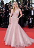Elle Fanning attends the screening of 'Top Gun: Maverick' during the 75th Cannes Film Festival in Cannes, France