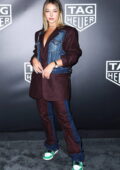 Madelyn Cline attends the TAG Heuer Miami Prix at Jungle Plaza in Miami, Florida