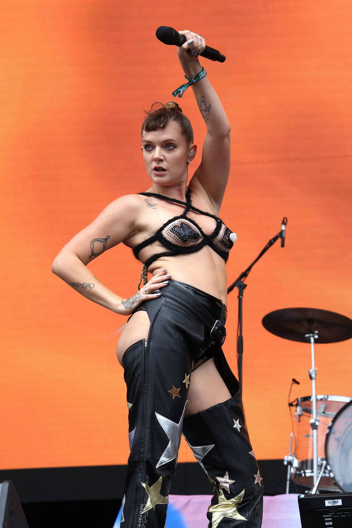 Tove Lo performs with Flume onstage during 2022 Governors Ball Music Festival, Day 2 at Citi Field in New York City