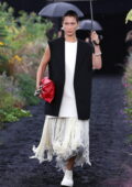 Bella Hadid walks the runway for the Jil Sander SS23 Show during Milan Fashion Week in Milan, Italy
