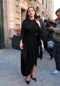 Charli XCX attends the Loewe Womenswear SS23 Show during Paris Fashion Week in Paris, France