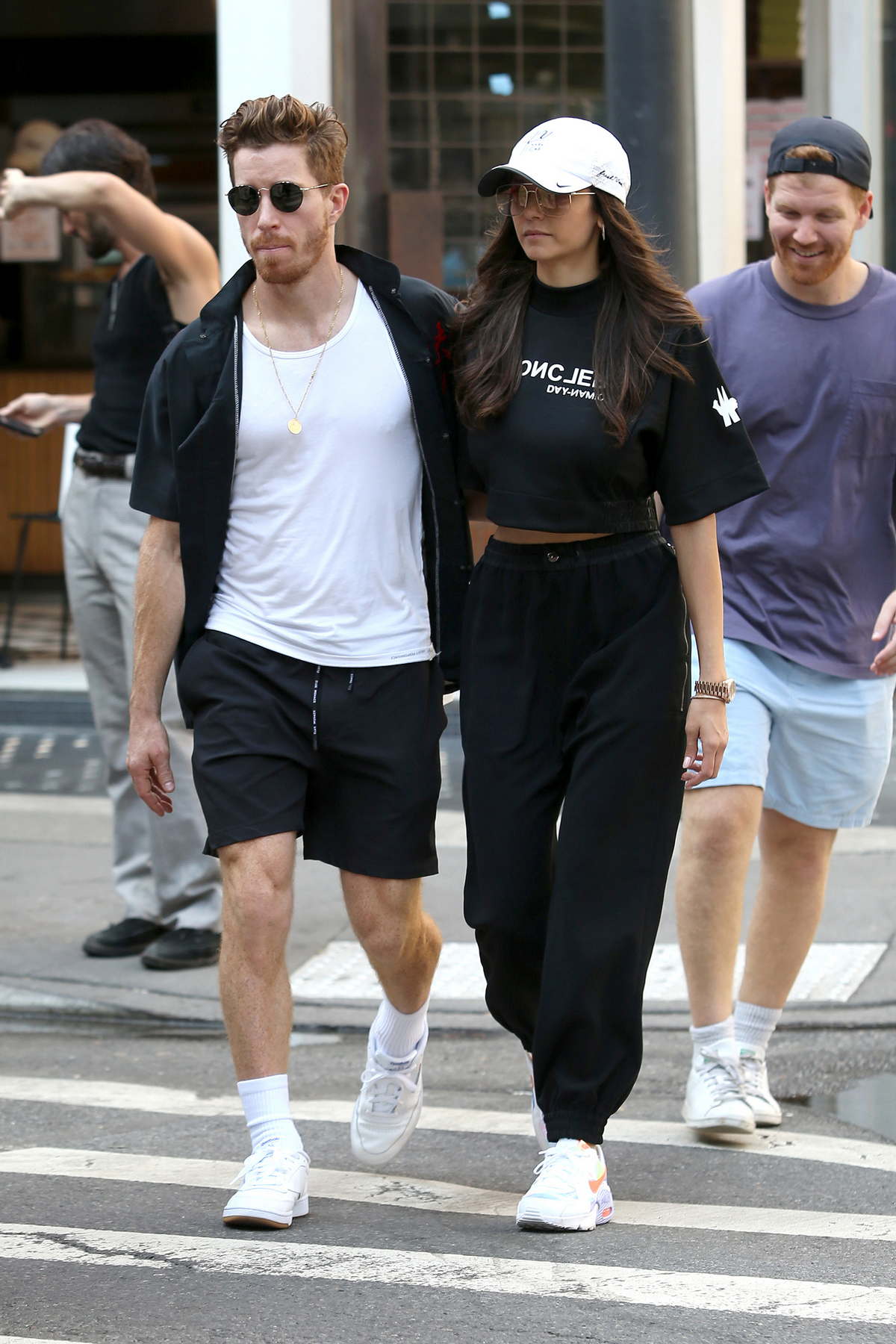 Nina Dobrev and Shaun White step out to pick up lunch in New York City