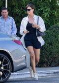 Charlize Theron looks casually chic as she grabs lunch with friends at San Vicente Bungalows in West Hollywood, California