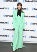 Lily Collins visits SiriusXM Town Hall with the cast of 'Emily in Paris' in New York City