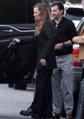 Margot Robbie steps out for lunch with her husband Tom Ackerley and friends in Malibu, California