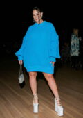 Ashley Graham attends the Marc Jacobs runway show at Park Avenue Armory in New York City