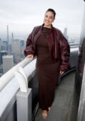 Ashley Graham visits the Empire State Building to kick off New York Fashion Week in New York City