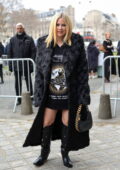 Avril Lavigne attends the Stella McCartney Womenswear FW 2023-24 show during Paris Fashion Week in Paris, France