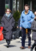 Dianna Agron is all smiles with her boyfriend Harold Ancart during an outing in Manhattan’s SoHo neighborhood, New York City