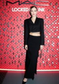 Josephine Skriver attends the MAC Locked Kiss Ink Party during Paris Fashion Week in Paris, France