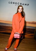 Natalia Dyer attends the Longchamp Celebrates the SS 2023 Collection with a Beachside Glamping Event in Los Angeles