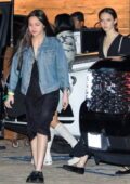 Olivia Rodrigo and Iris Apatow seen leaving after dinner with friends at Nobu in Malibu, California