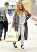 Sofia Vergara keeps things comfy in sweats while arriving at the AGT Studios in Pasadena, California