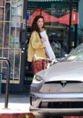 Minka Kelly seen leaving a Meat Market in Los Feliz, California