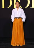 Yara Shahidi attends the Christian Dior Womenswear SS24 show during Paris Fashion Week in Paris, France