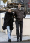 Lila Moss enjoys a stroll with boyfriend Yoni Helbitz around Notting Hill, London, UK