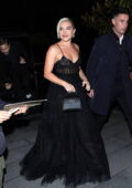 Florence Pugh stuns in a black see-through lace dress while attending the Valentino afterparty in Paris, France