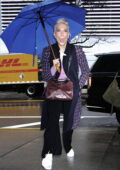 Hannah Waddingham arrives for an appearance on 'The Drew Barrymore Show' in New York City