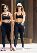 Adria Arjona shows off her fit physique in black sports bra and leggings as she hits the gym in New York City