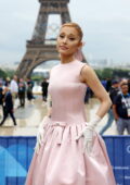 Ariana Grande attends the Opening Ceremony of the Paris 2024 Olympic Games in Paris, France