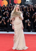 Angelina Jolie attends the Premiere of 'Maria' during the 81st Venice Film Festival in Venice, Italy