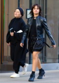 Camila Cabello rocks an all-black trendy look while stepping out with her mom in New York City