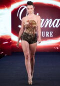 Rachel Pizzolato walks the runway for the Art Hearts Fashion show during NYFW in New York City
